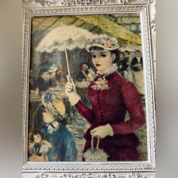 Impressionist Cherry Jeffe Huldah Framed Print Cafe Promenade Illinois Moulding - Picture 2 of 5